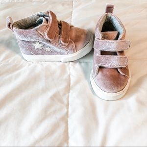 Gymboree Toddler Girl Pink Hi-Top Sneakers-Size 5